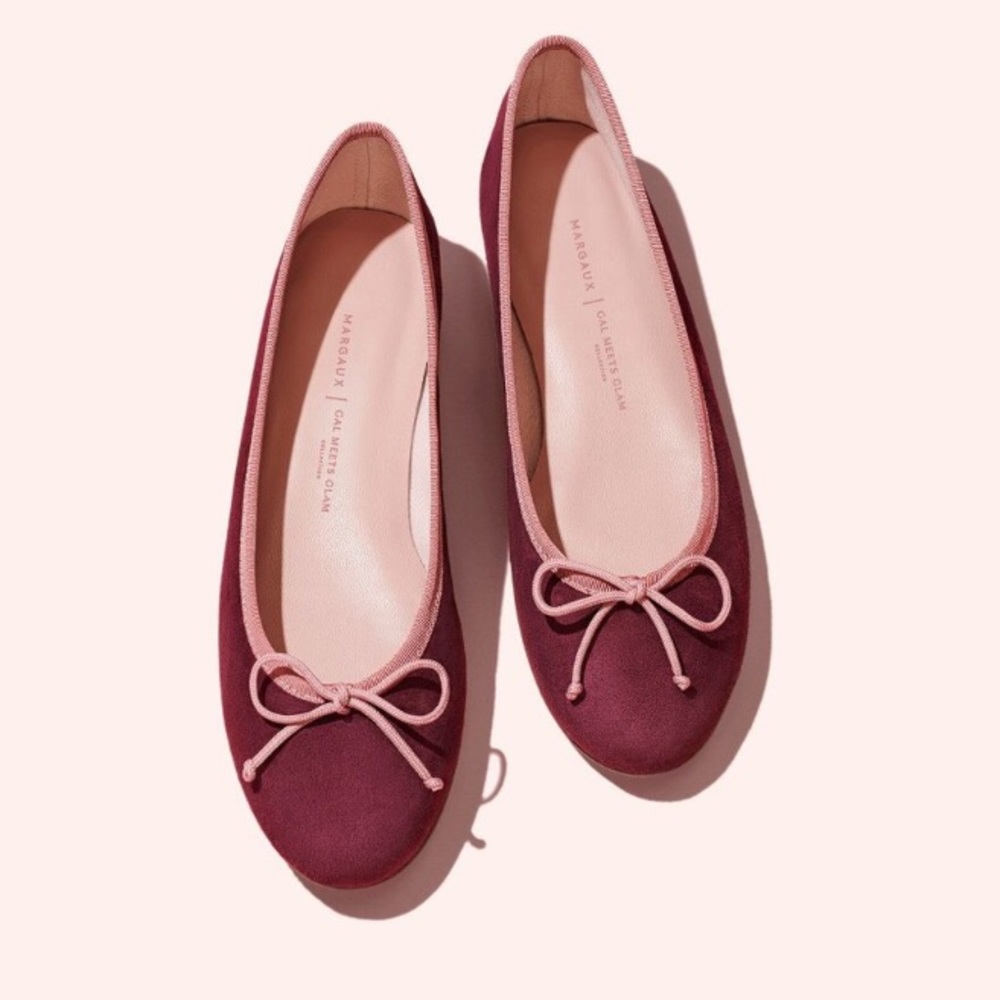margaux x gal meets glam ‘the demi’ ballet flats 39.5 new without box
